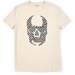 ✨John varvatos checkered skull t-shirt ✨